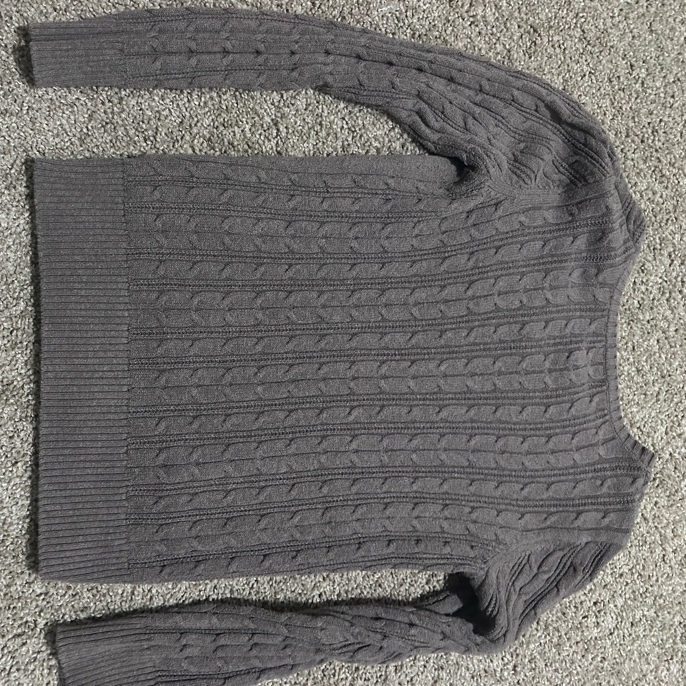 St. John's Bay Taupe Cable Knit Sweater